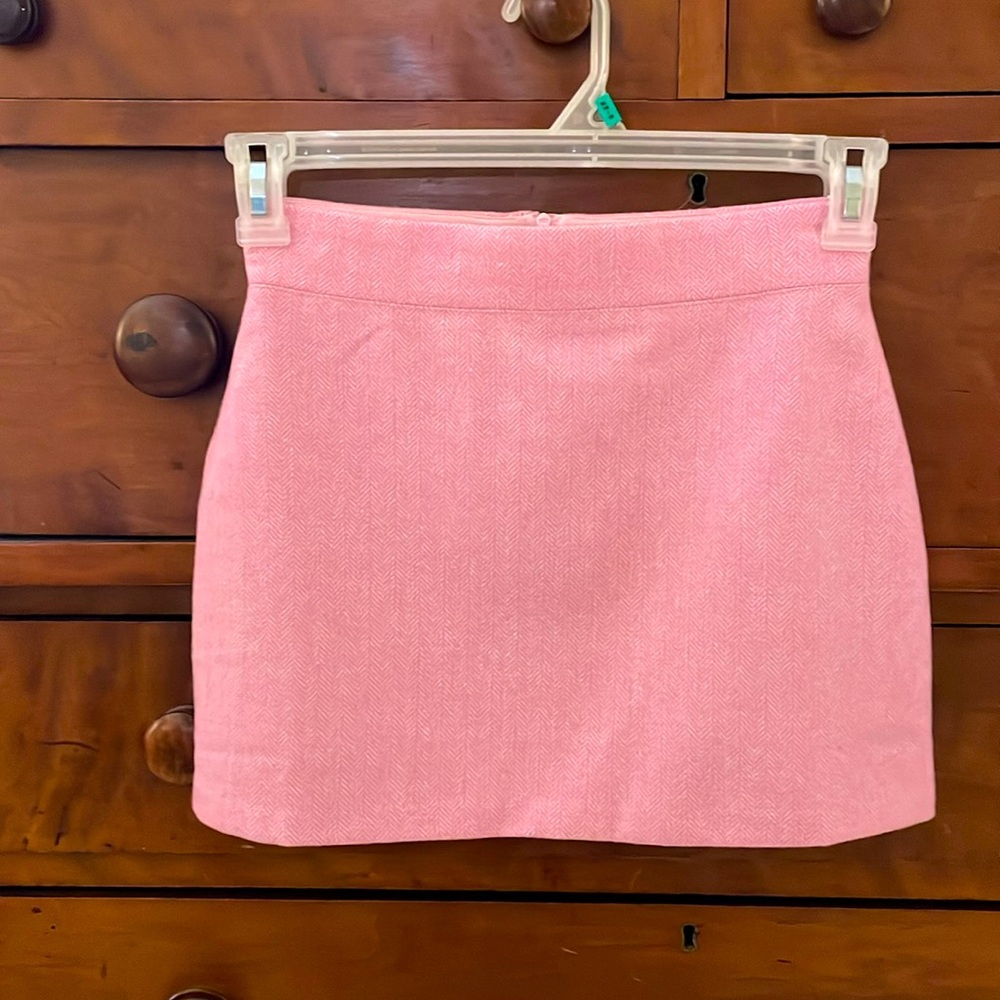Girls Crewcuts pink wool mini skirt